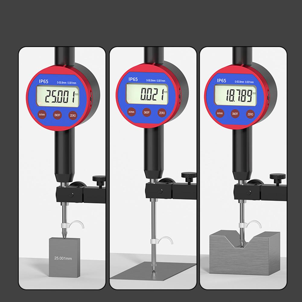 12.7mm LCD Measuring Instrument Metric Imperials Display Rechargeable Fits For Dial Indicator Micrometer Height Depth Gauge Kit