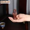 Purple Clay Tranquil Contemplation Bodhidharma Tea Pet Boutique Tea Sculpture Tea Figurine Play Toys Tea Zisha Statue Ornaments