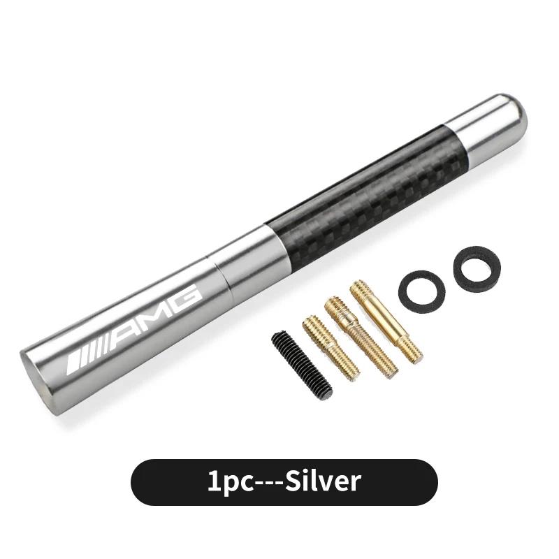 GLC GLB Carbon Fiber Radio Antenna Short Mast Signal Car Accessories For Mercedes Benz AMG A B C E S G Class W201 W210 W108 W20
