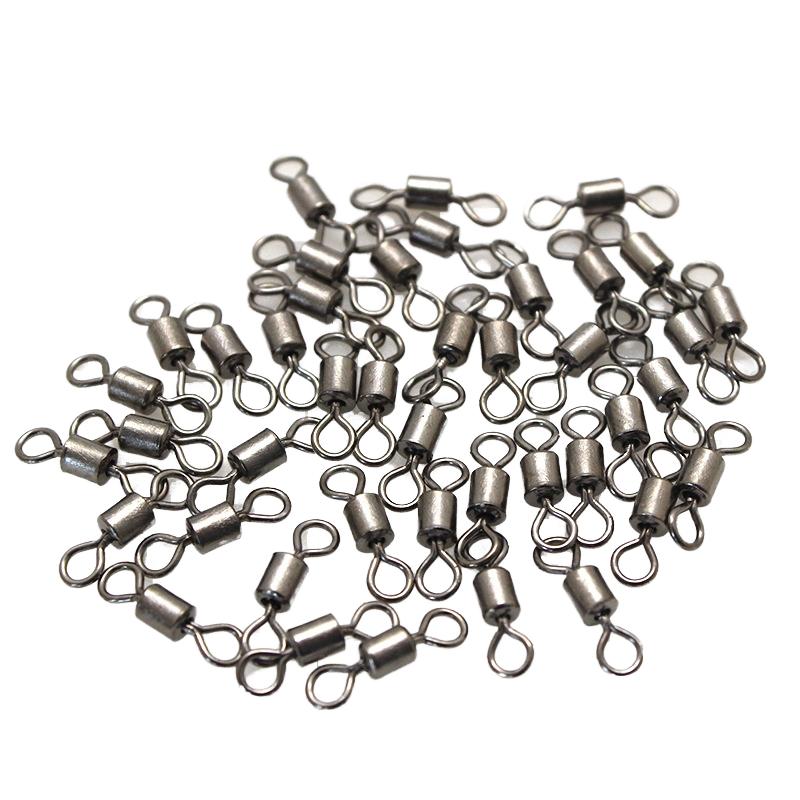 High Quality Factory Fishing Tackle Accessories Stainless Steel American Swivel Snap Swivel Rolling Swivels