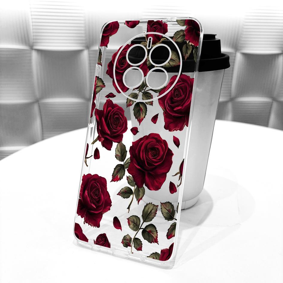 For Huawei Mate 50 Case Mate 50 Pro Cover Popular Butterfly Flower Soft Clear Silicone Phone Covers For Huawei Mate50 50E Fundas