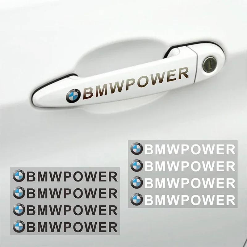 X4 X5 X6 Für BMW 4 STÜCKE Autoemblem Für BMW Power Aufkleber Autotürgriff Aufkleber Für BMW X1 X3 X5 X6 M3 M5 M6 E46 E39 E90 E60 E36 E39
