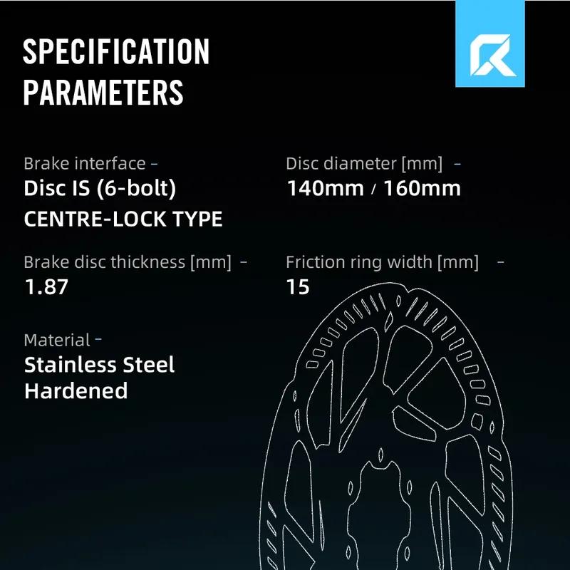 RYET Ultralight Floating Bike Disc Rotor 140mm 160mm - 6 Bolt & Center Lock Stainless Steel for Mountain Road Bicycle Cycling