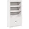 Vidaxl Cabinet, White, 80X35X154 Cm, Solid Pine Wood