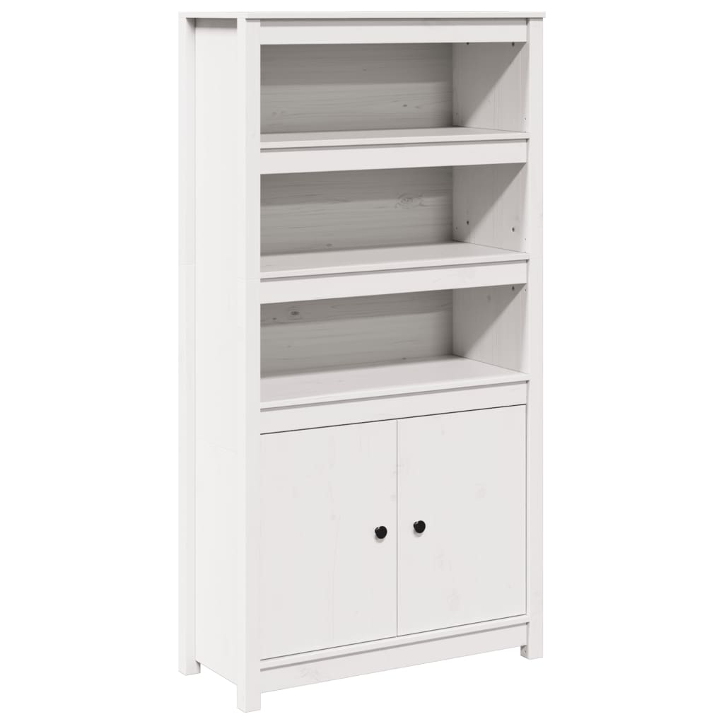 Vidaxl Cabinet, White, 80X35X154 Cm, Solid Pine Wood