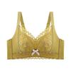 Wire-free Small Chest Gathered Hollow Lace Underwear Women's Side Breast Anti-sagging Adjustment Non-slip Massage Cup Bra