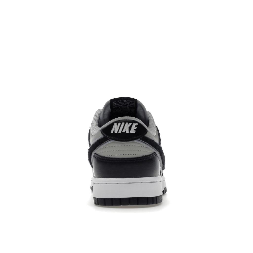Nike Dunk Low Chenille Swoosh - Black Grey Fog Men Sneakers Wolf-Grey Iron-Grey DQ7683-001