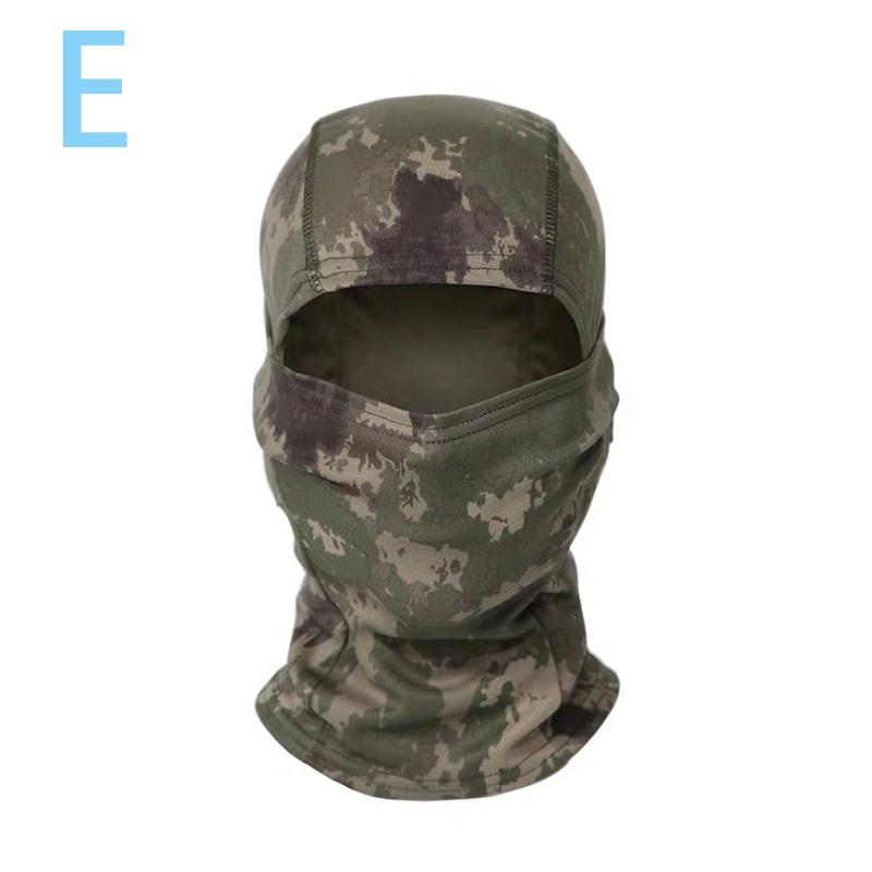 Taktická kukla Celoobličejová maska ​​Kryt Kryt Cyklistický Airsoft Myslivecká čepice Kamufláž Kukla Šála Lyžařská Cyklistická čepice