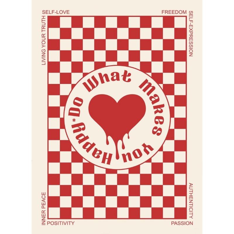 

Valentine s Day Pink Red Love Popular Fashion Retro Posters Prints Canvas Painting Wall Art Picture Living Room Home Decor 21cm×30cm NoFrame