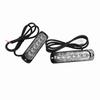 2pcs 12V 6 LED Car Truck Emergency Warning Strobe Light Hazard Flashing Lamp Amber  White