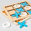 Tic-Tactics Game For Children Wooden Colorful 14X14Cm Blue