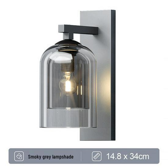 Nordic Style Luxury Crystal Glass Bedside Wall Lamp for Bedroom & Entrance