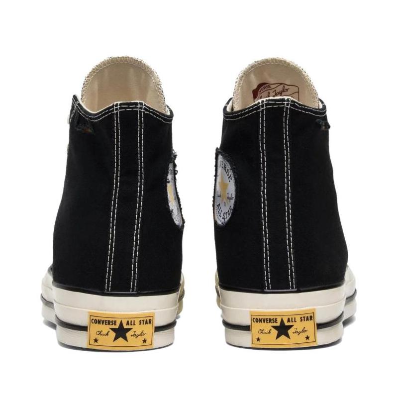 Dr. Woo x Converse Chuck Taylor All Star 1970s Hi Collaboration Tear Eye Breaking Crystal High Top Espadrille Shoes Unisex Black