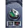 Car 100W/200W Dual Port Mini USB Charger Ultra Fast Charging Cigarette Lighter Socket 12V Aluminum Cell Phone Charging Adapter