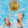 Non-Toxic 40Cm Inflatable Glitter Beach Ball Summer Water Ball Sequin Beach Toys For Beach Swimming Pool Play Party Toys For Kids Adult