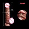 Realistischer Dildo für Frauen Echte Haut Silikon Penis Gleitende Hoden Saugnapf Schwanz 18+ Lesbische Sexspielzeuge Strap-On Dildos