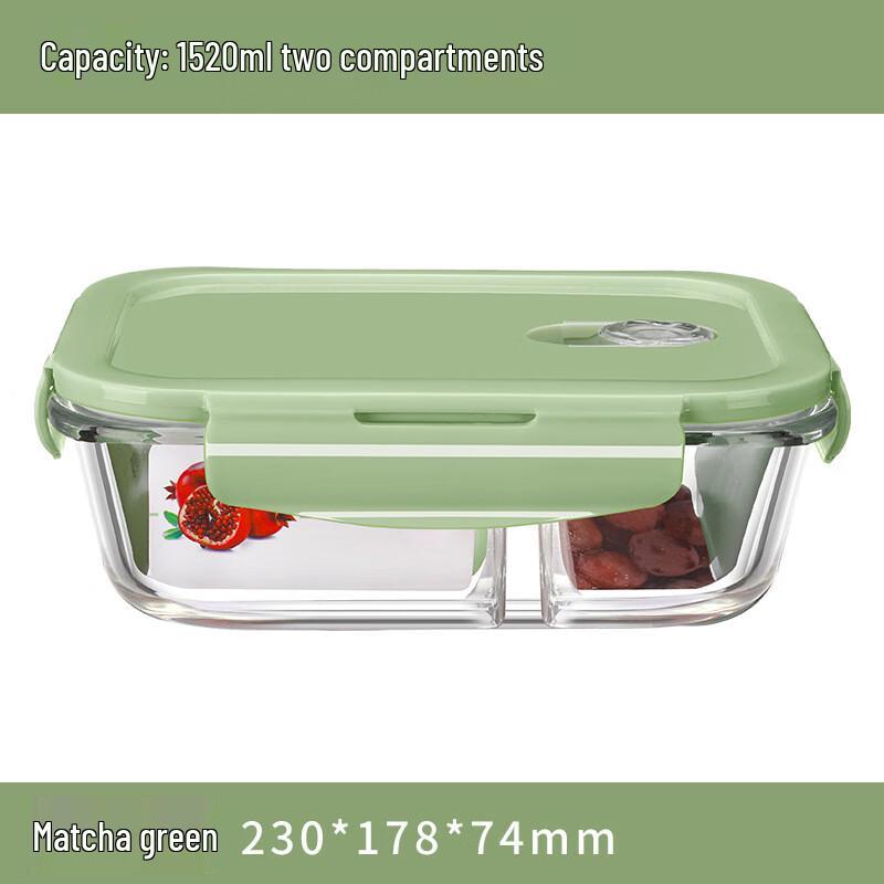 EWIGER STERN Glass Lunch Box with Dividers