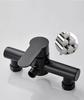 Single Handle Matte Black Wall Install Rain Shower System Stainless Steel Bathroom Shower Faucet Mixer
