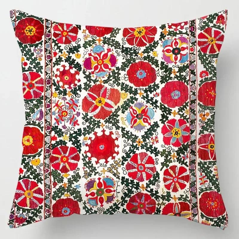 Mandala Abstract Geometric Aesthetic Cushion Cover Bohemian Ethnic Sofa Decoration Retro Floral Sofa Pillow Cover