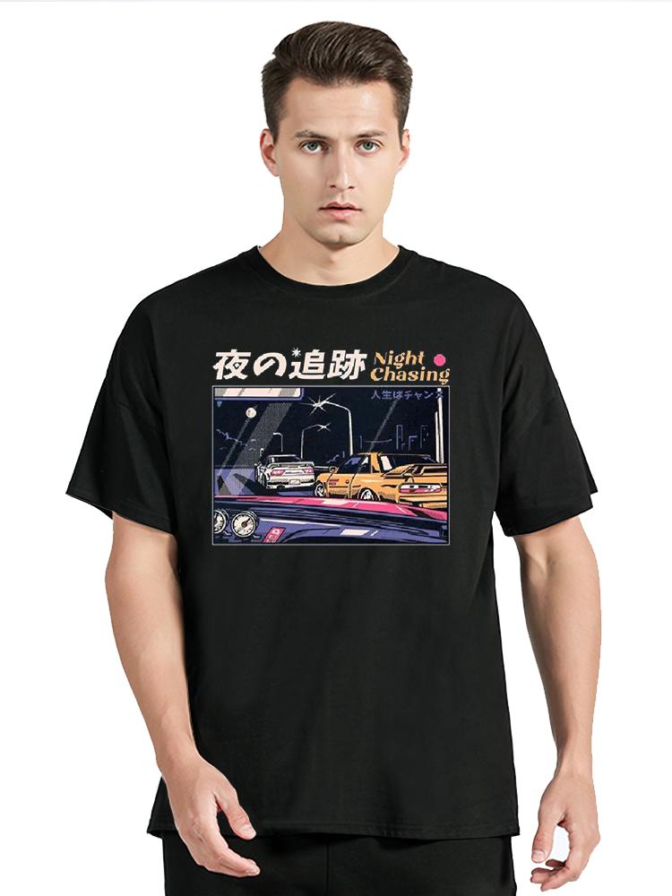 Vintage Tshirts For Unisexs 3d Racing Print Unisex Short Sleeve T Shirt Loose Street Tops Oversized Tshirt Unisex Clothing