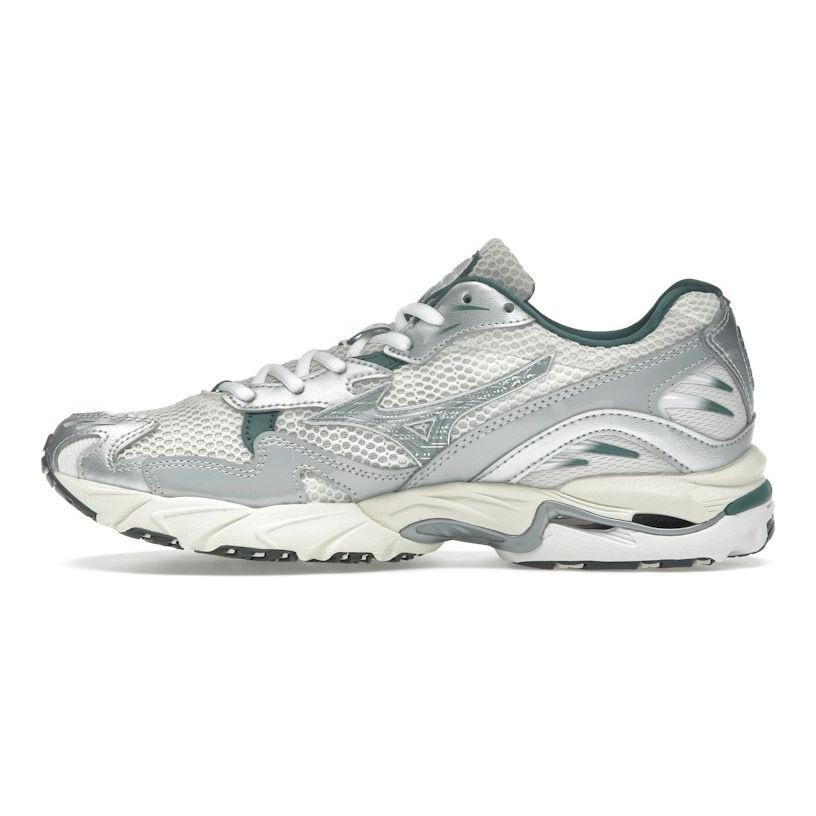 Mizuno Wave Rider 10 Bianco Ardesia Verde Bistro Scarpe da Ginnastica da Uomo Bianco Neve D1GA243107