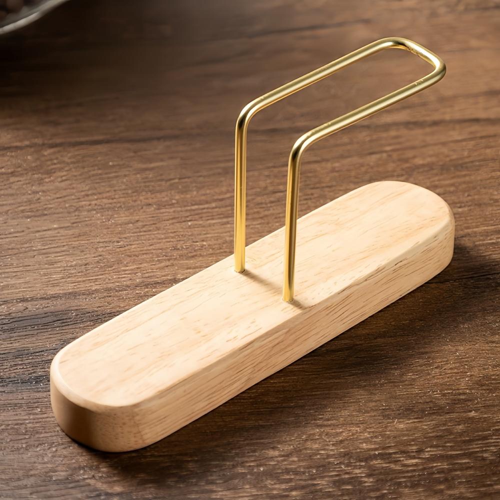 Coffee Filter Paper Storage Rack Solid Wood Base Simple High-end Desktop Decoration Office Home Professional Coffee Accessories