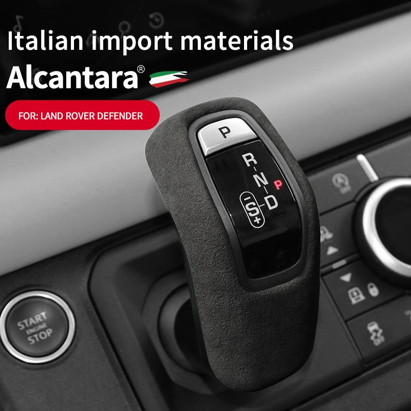 For Land Rover Defender Gear Head ShiftKnob Cover Gear Shift Handbrake Grip Case Shell Car