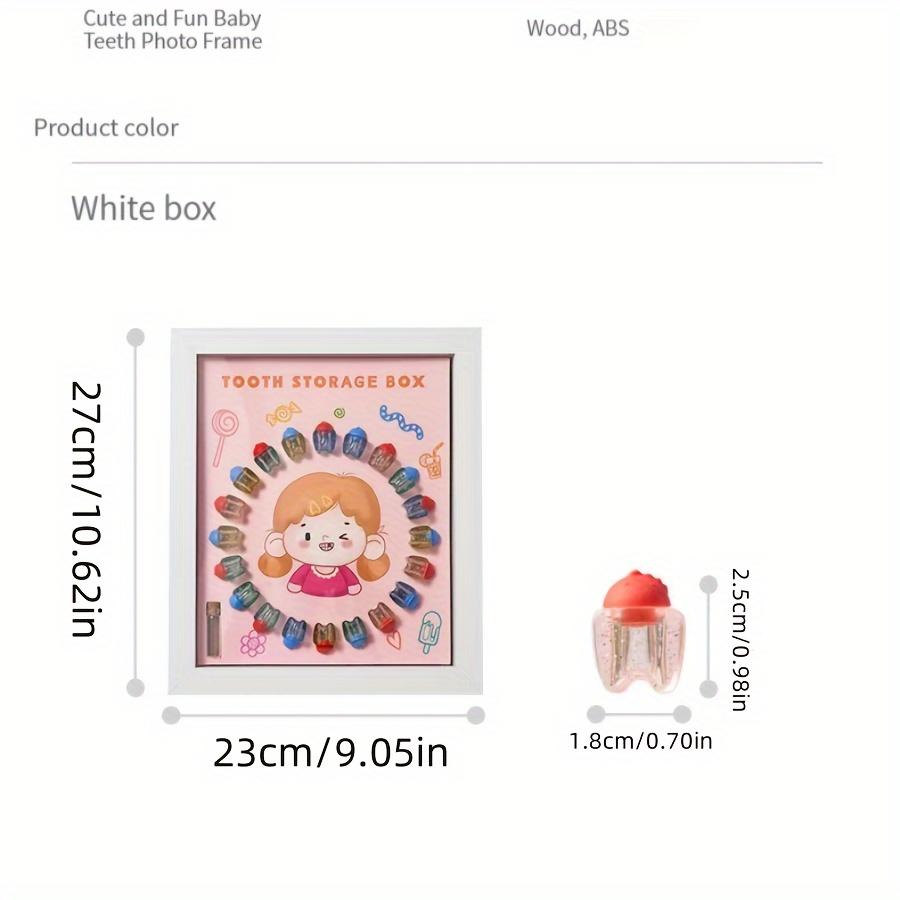 1 Piece, Children's Baby Tooth Box, Transparent Crystal Tooth House, Boy and Girl Baby Tooth Storage Box, Baby Tooth Storage Frame