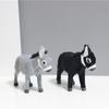 Donkey Ornament Artificial Fur Vivid Look Animal Crafts Miniature Figurine Decoration