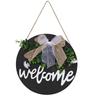 ZAKKA Wooden Welcome Sign for Shop Entrance & Restaurant Decor - Wall Pendant 1529