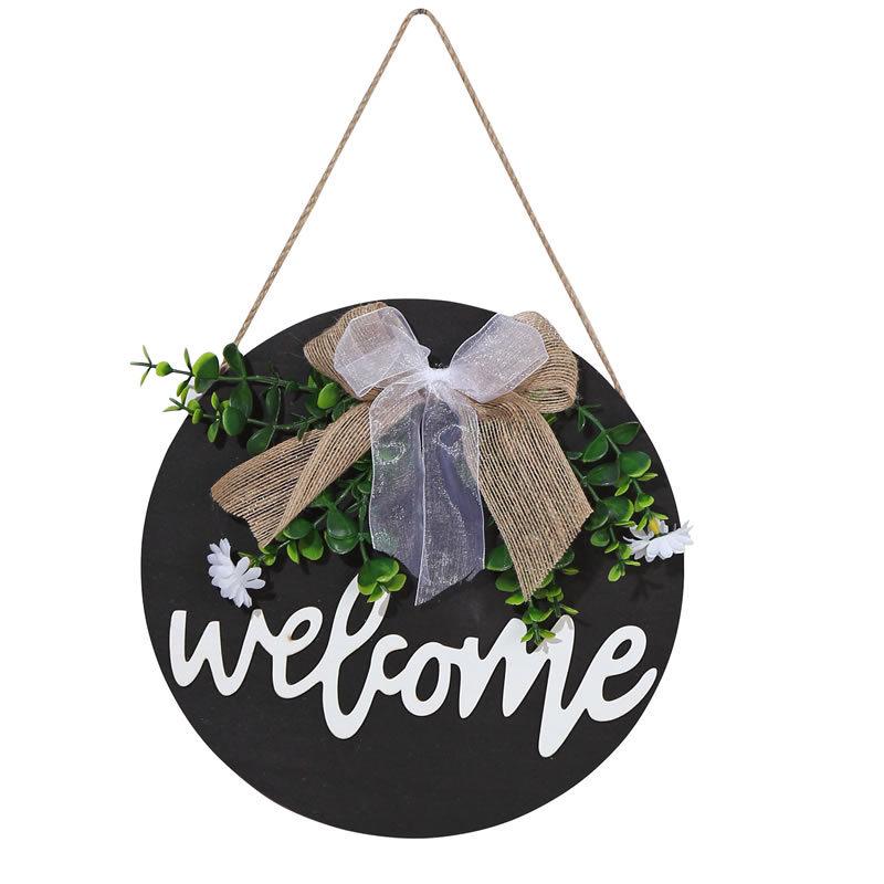 ZAKKA Wooden Welcome Sign for Shop Entrance & Restaurant Decor - Wall Pendant 1529