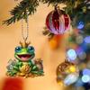 Delightful Acrylic Wealth Frog Car Accessory Great For Enhancing Interior Ambiance