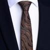 Fashion White 3D Wavy Striped Tie Jacquard Weave Slim 6CM Width Necktie Designer Mens and Women Ties