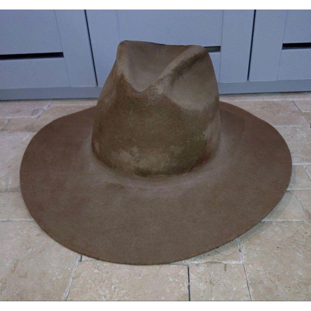 Used Stetson Wool Hat Felt Hat Brown 57cm