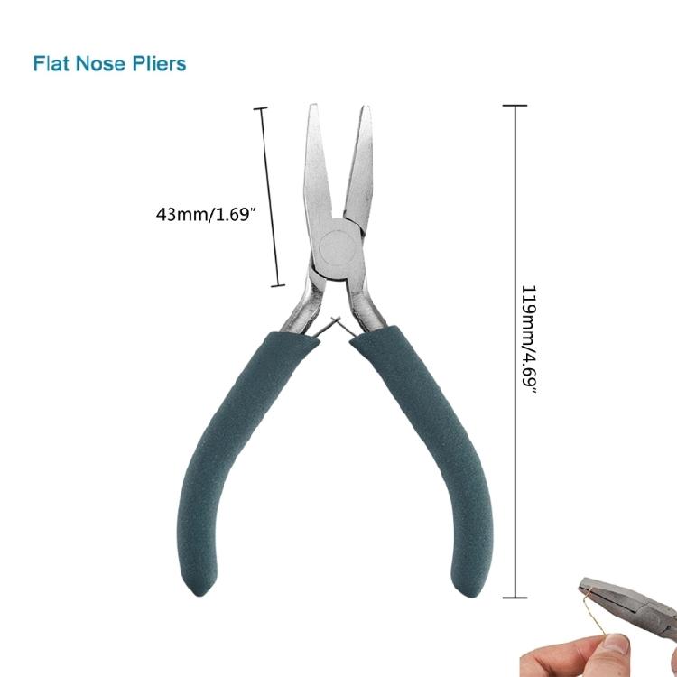 Jewelry Making Plier Jump-Rings Tweezers Pliers Making Beading Round Nose Plier