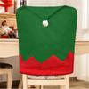 Green Santa Hat Christmas Chair Back Cover Christmas Decoration for Home 2023 New Year Decor Table Ornaments 70cmx50cm