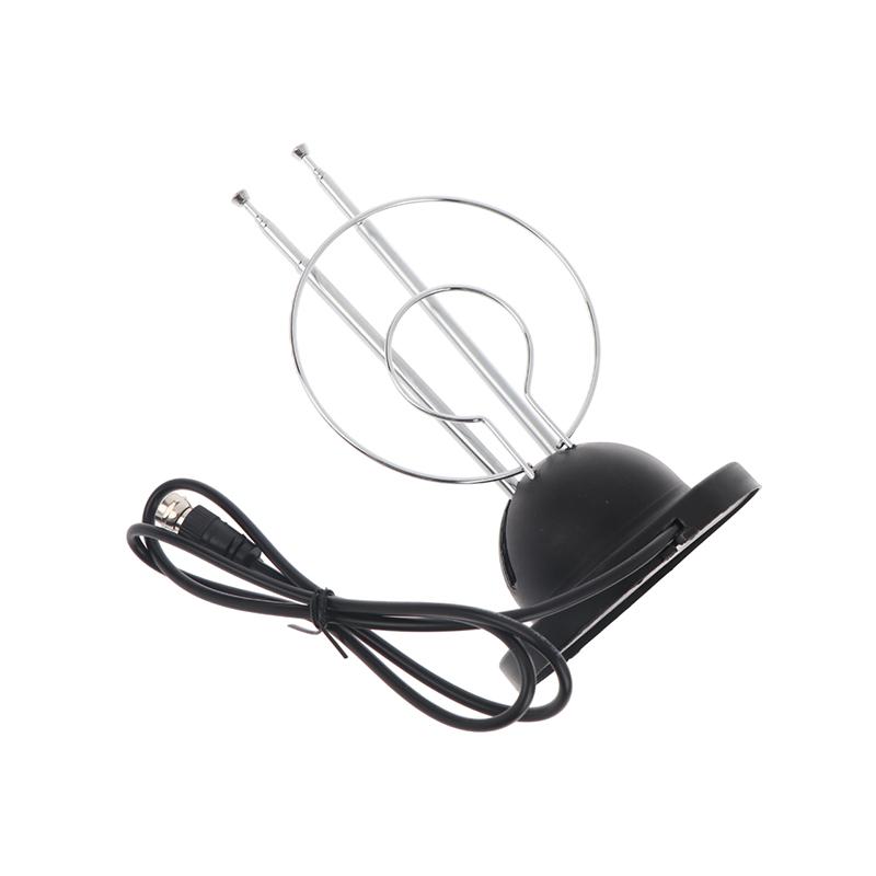 1 Stück Innen-Schleifen-Kaninchenantenne Analog-Digital-Signal Universelle Antenne VHF/UHF/HDTV