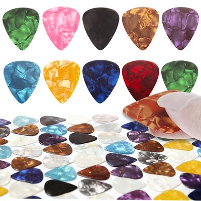 24/48/100pcs Guitar Picks 0.46mm ABS Stage Performance Plectrum Bass Ukulele String Instrument Supplies for Music Lover XJM
