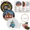 1 st Julklockmönster Broderi DIY Tygpyssel Kit Kreativt Hantverk Sömnad
