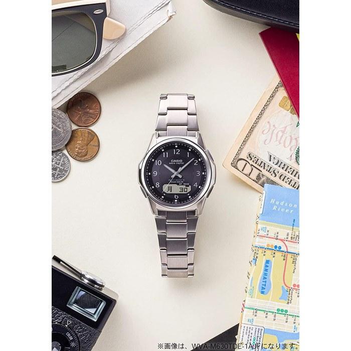 Casio Wave Ceptor WVA-M630TDE-1AJF Solar Radio Watch - Silver