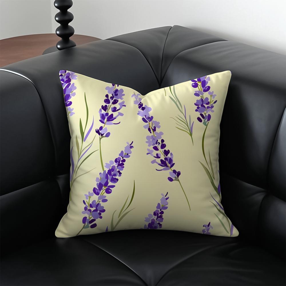 Fun Nostalgic Endearing 0Oyajitchi Pattern Cushion Cover Pillow Case Antidustmite Invisible Zipper Silky Plush Cushion
