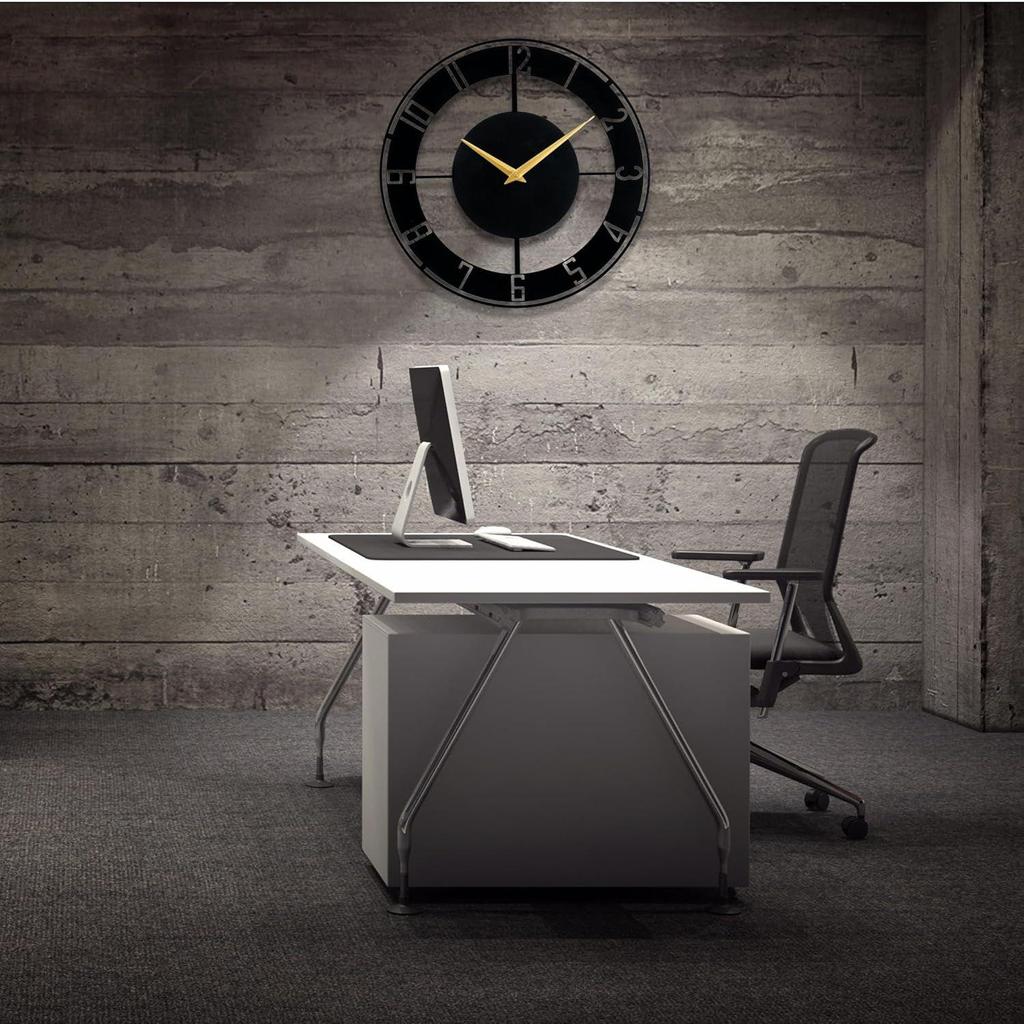 Wall Clock for Home, Office, Living Room, Bedroom, Kids Room and Kitchen (40 X 40 Cm) | Big Size Stylish Latest Home Decor | (Battery Included)