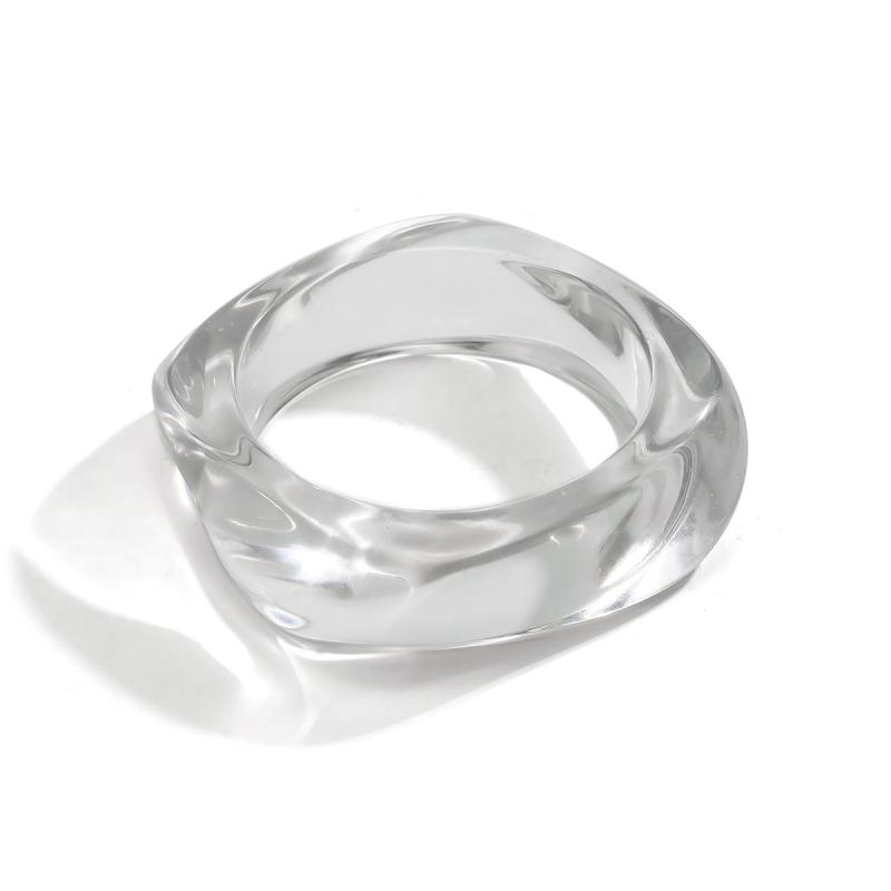 2025  Jewelry Vintage Acrylic Big Geometric Irregular Bangles For Women Trendy Resin Wide Cuff Bangles Bracelets