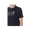 Emporio Armani EA7 SS23 Letter Print Crew Neck Short Sleeve T-Shirt Men Tops Navy-Blue 3RPT71-PJM9Z-1578