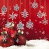 100 Pieces Christmas Snowflake Charms Assorted Snowflake Silver Charms Alloy Ant