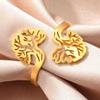 LIKGREAT Retro Tree of Life Adjustable Ring for Women Stainless Steel Men's Family Tree Finger Rings Amulet Jewelry Birthday Gif