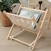 Bohemian Stil Baumwollseil Geflochten Lagerung Faltbares Regal Kreatives Schreibtisch-Bodenregal Nachttisch Lagerungs-Organizer