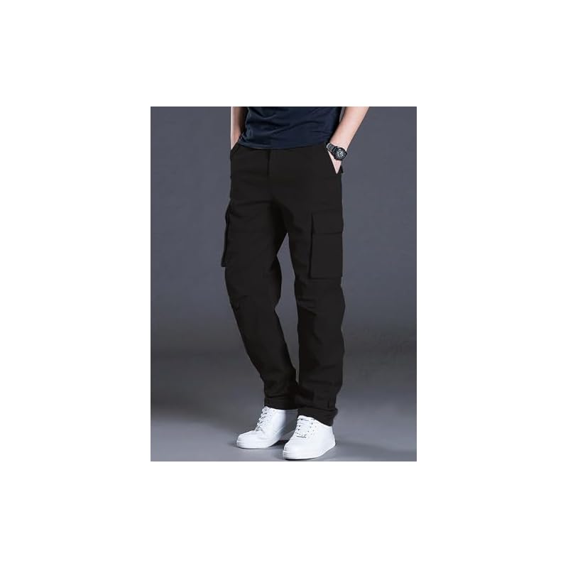 Leriya Fashion Loose Baggy Cargo Pant Trouser for Men (LF-TP-1064_Grey_M) S чёрный