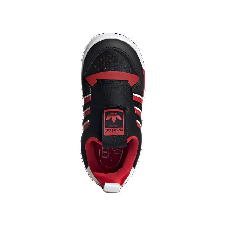 Adidas Originals Rivalry Low 360 Trendy Comfortable Low-Top Walking Shoes Baby Shoes Black Red FV7213