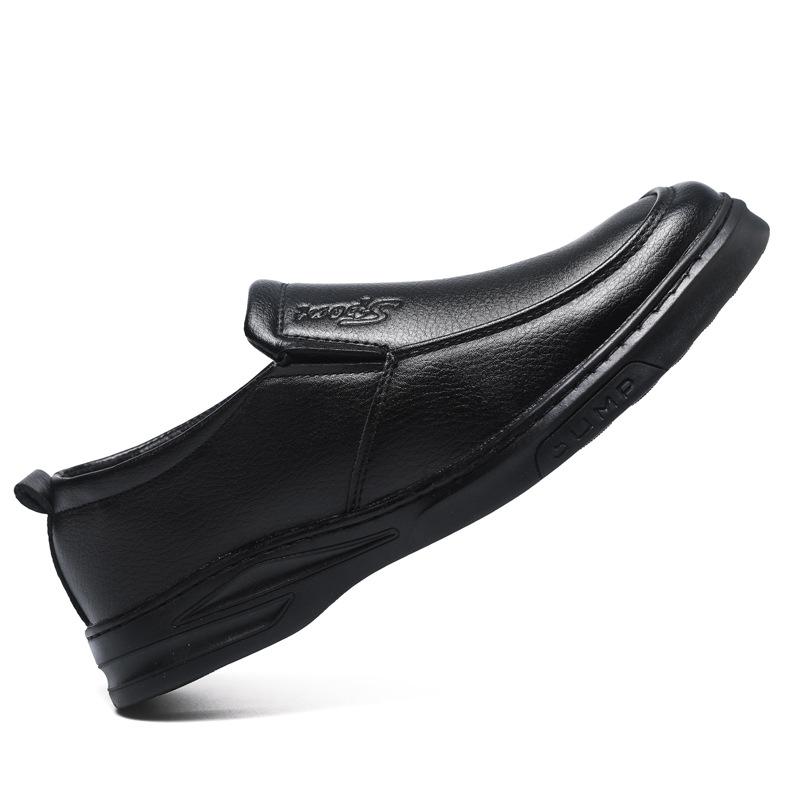 Spring and Autumn British Casual Business Dress Leather Shoes Men's Wedding Single Shoes Casual Shoes Suit Work Shoes